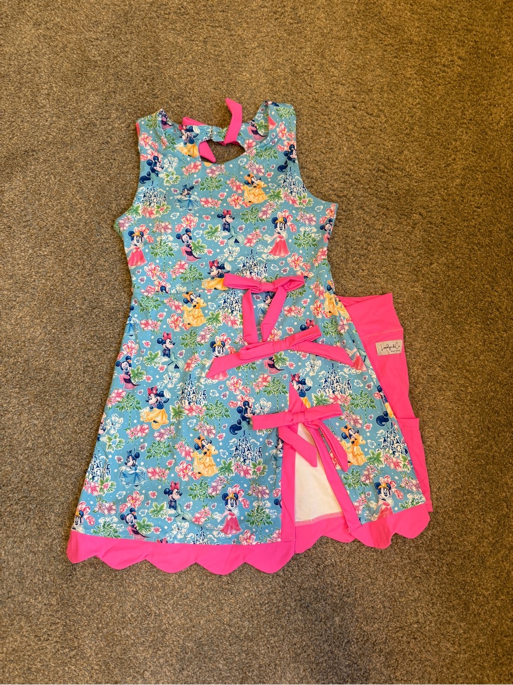 Disney princess Mouse athletic dress with detached pocket shirts adult L